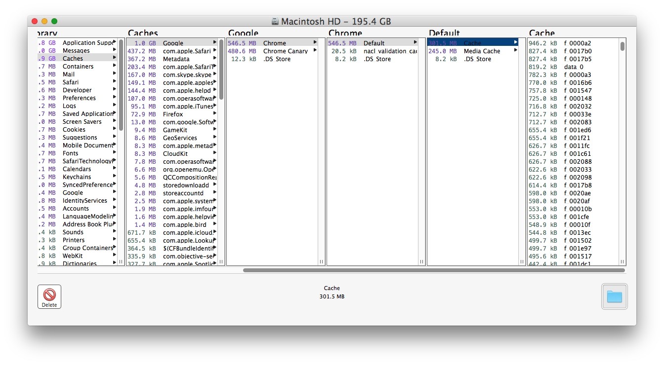 OmniDiskSweeper помогает анализировать и отслеживать большие файлы на Mac