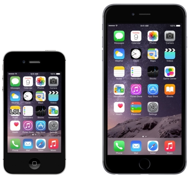 Микро iPhone против iPhone Plus