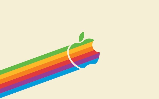 Летающая классическая радуга Apple, свет