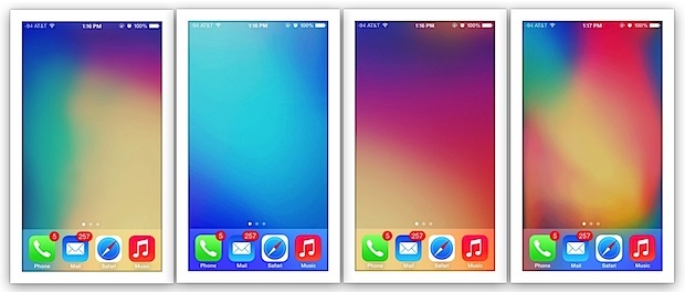 Абстрактные обои для параллакса для iPhone 5 и 5S