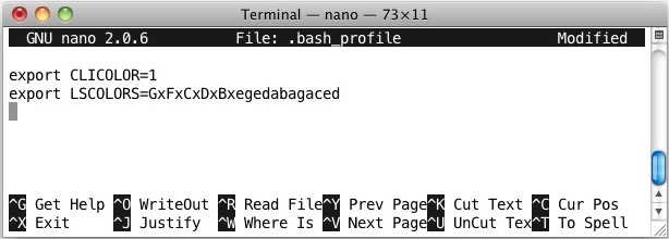 Цветная строка терминала в профиле bash