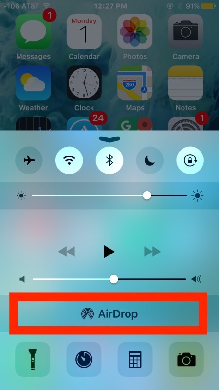 Фиксированный AirDrop не отображается в iOS, как предполагалось