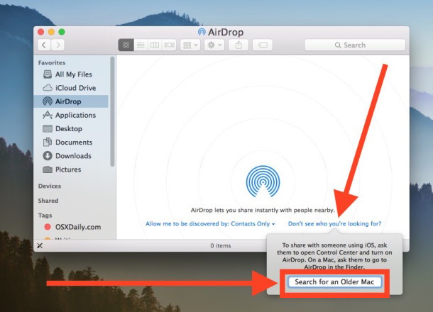 Включить скрытый режим совместимости AirPort в Mac OS X