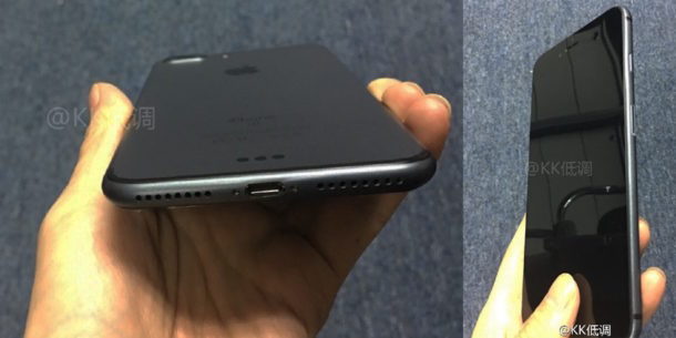 iPhone 7 черный слух, показанный из подразделения китайского подделки