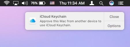iCloud keychain