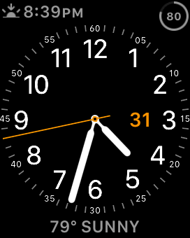 Сторона часов Apple Watch