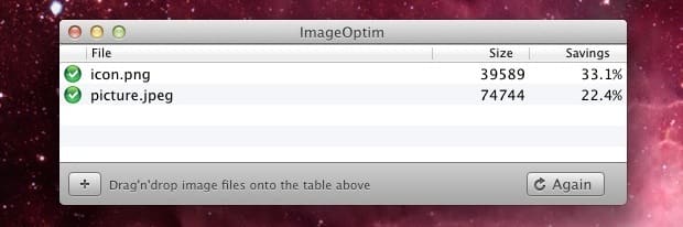 Приложение для сжатия изображений ImageOptim