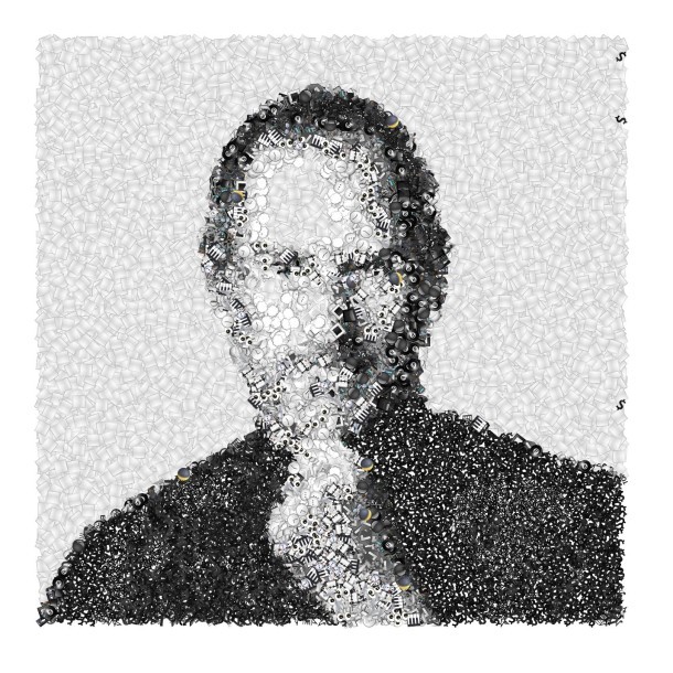 Портрет Стива Джобса из Emoji