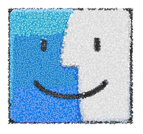 Значок Finder, сделанный из Emoji