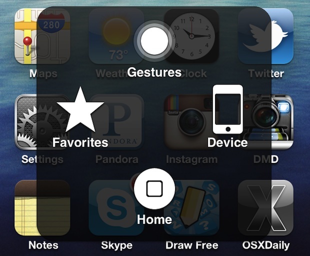 Включить главную страницу программного обеспечения в iOS, если кнопка «Домой» сломана