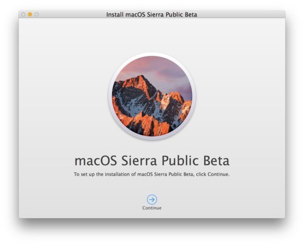 Установить публичную бета-версию MacOS Sierra