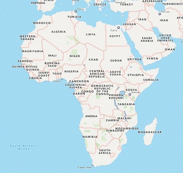Сохраненная региональная карта из приложения OS X Maps