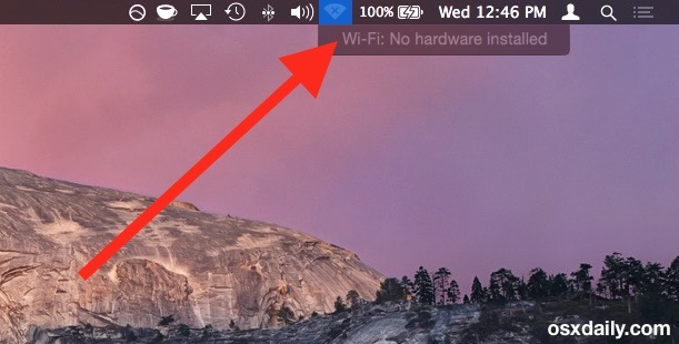 Wifi не установлена ​​аппаратная ошибка в Mac OS X