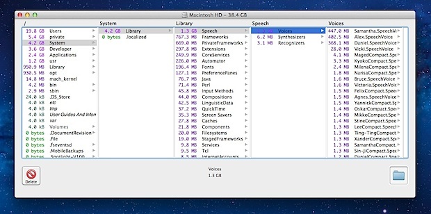 OmniDiskSweeper упрощает поиск больших файлов