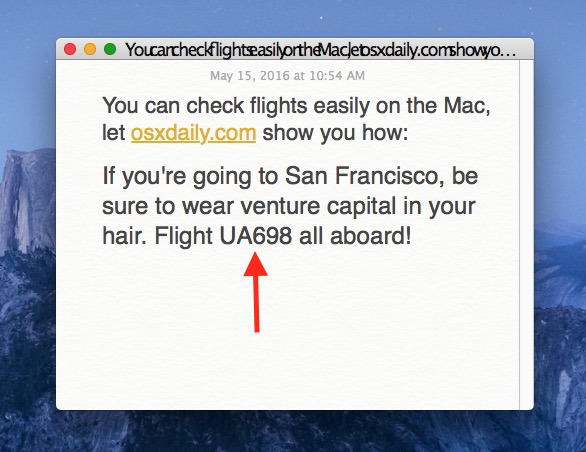 1 Проверить информацию о рейсе на Mac быстро