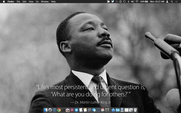 Цитата MLK Jr на Mac