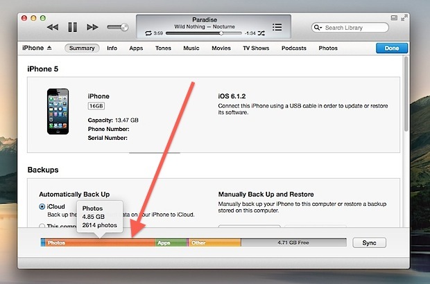 Получите более подробную информацию о хранении информации об устройствах iOS от iTunes