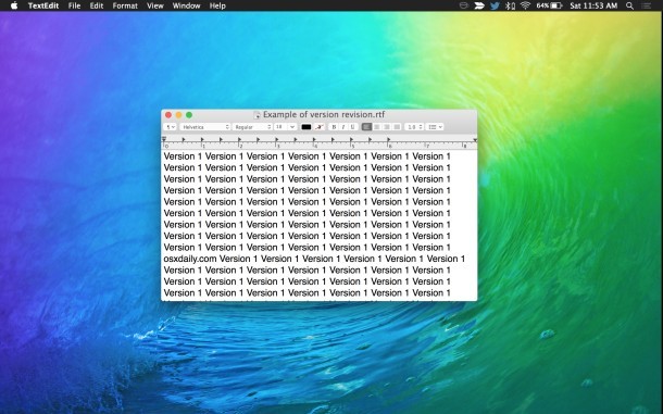 Файл вернул ранее сохраненную версию того же документа в Mac OS X