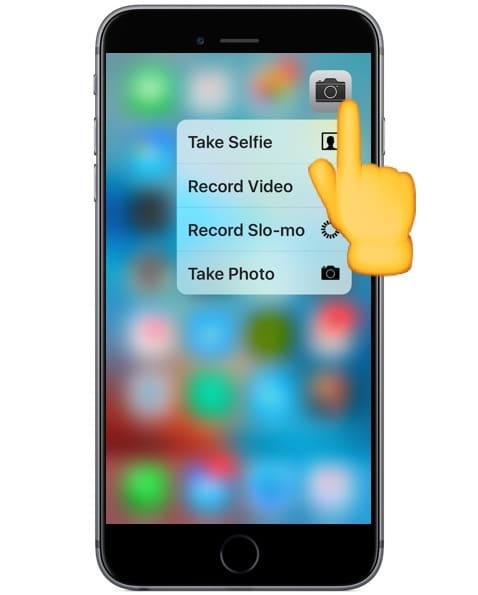 3D Touch на iPhone-камеру