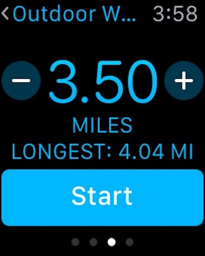Переключить тренировку от миль до километров на Apple Watch
