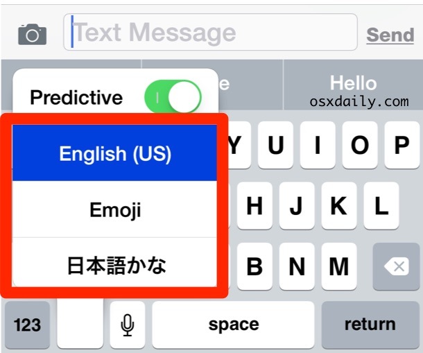 Выберите нужную языковую клавиатуру для использования в iOS