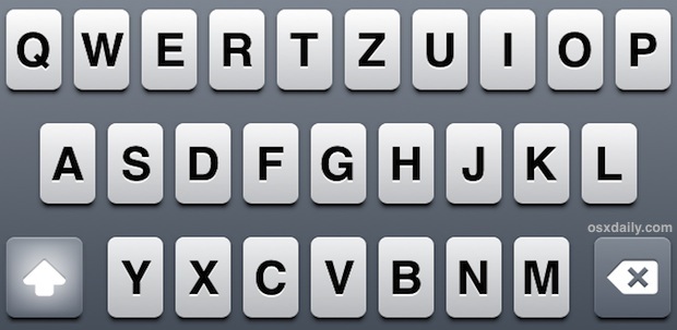 Клавиатура QWERTZ в iOS