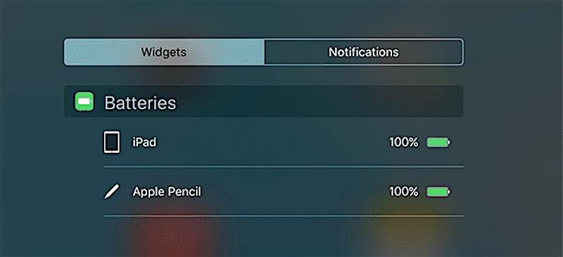 Проверьте срок службы батареи Apple Pencil