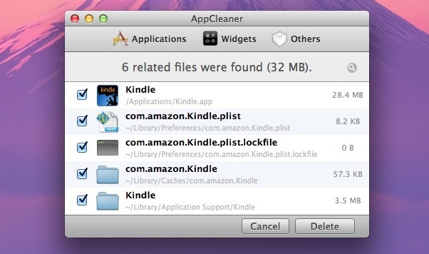 Удалить приложение Mac с помощью AppCleaner