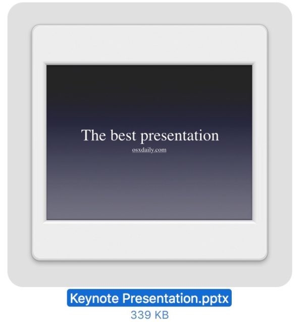 Преобразовал ключевой файл keynote в Powerpoint pptx