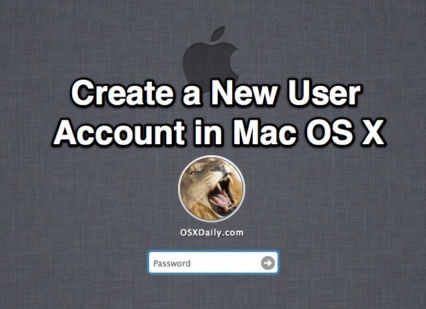 Создайте новую учетную запись пользователя в Mac OS X