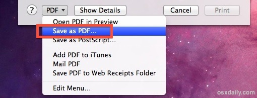 Создание безопасного PDF в Mac OS X