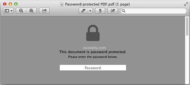 Откройте защищенный паролем PDF-файл