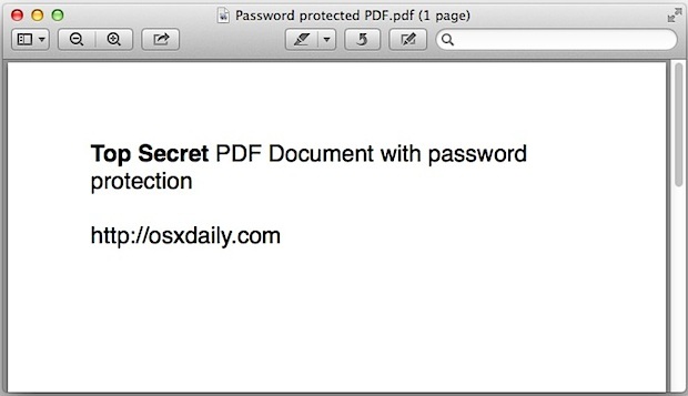Открытие файла PDF с защитой паролем