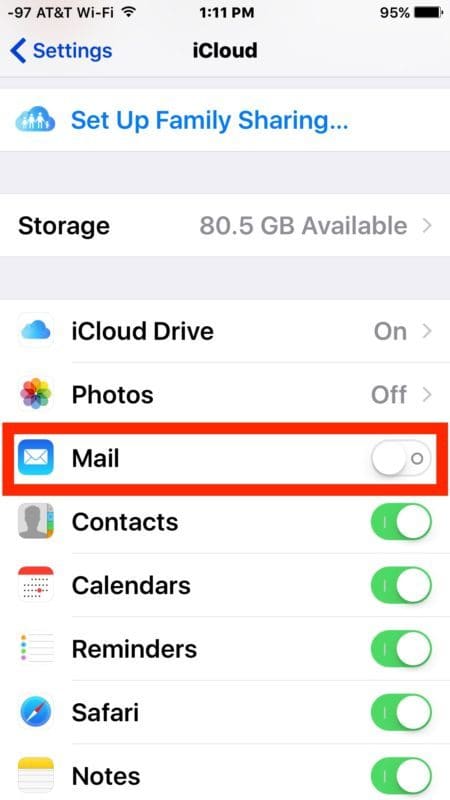 Сделать iCloud адрес электронной почты от iOS