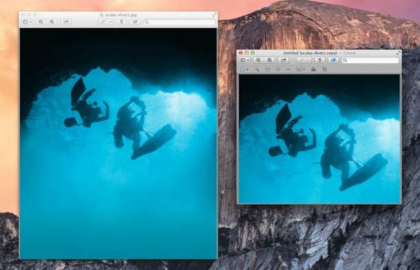 Обрезка изображений в Mac OS X Preview