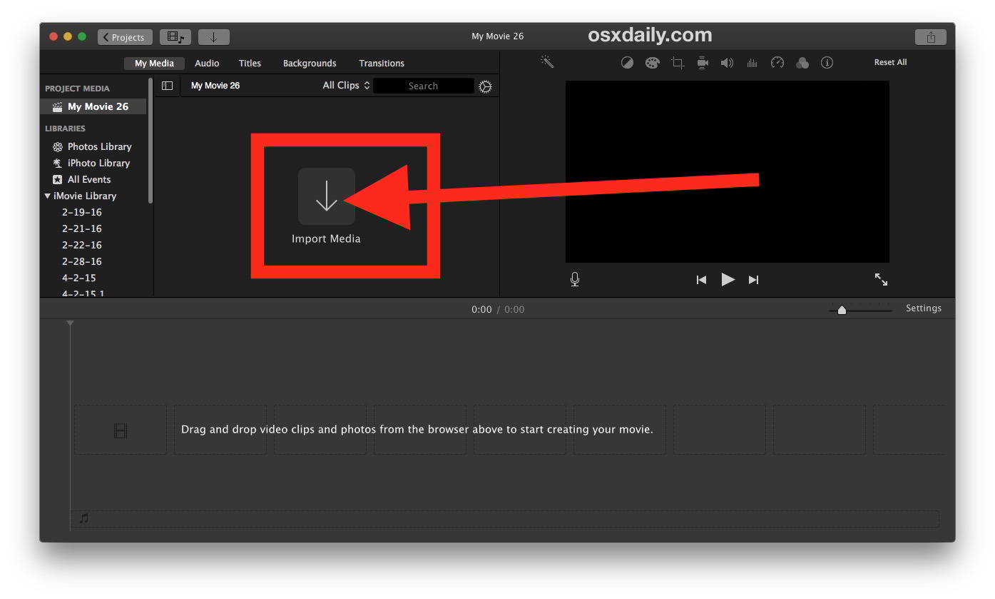 Как обрезать видео на Mac с помощью iMovie 3