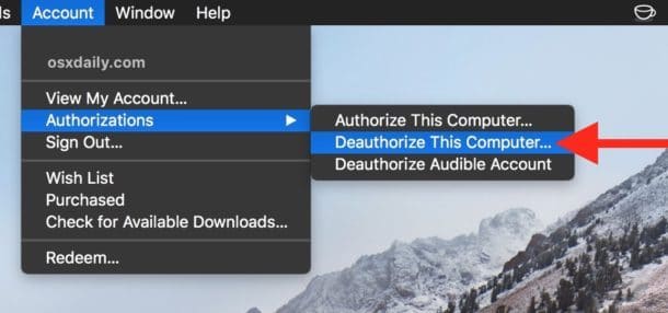 Как отменить авторизацию компьютера в iTunes