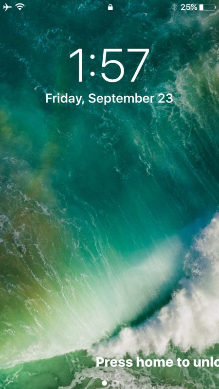 Начать виджеты и сегодня экран с экрана блокировки iOS 10