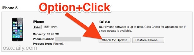 Снизьте рейтинг iOS 8, обновив файлы IPSW