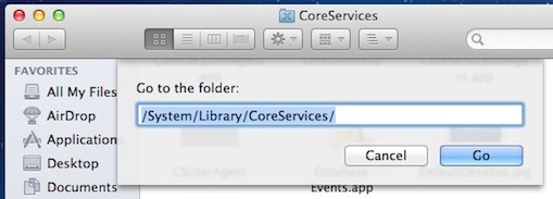 Утилита Directory, расположенная в CoreServices
