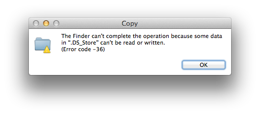 Код ошибки Mac 36