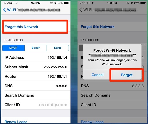Забудьте о Wi-Fi-сети в iOS