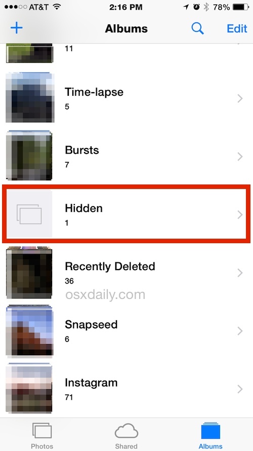 Как спрятать фотографии на айфоне