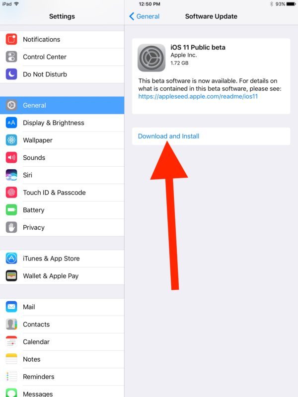 Загрузите и установите бета-версию iOS 11