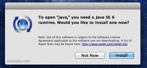 Установка Java в Mavericks