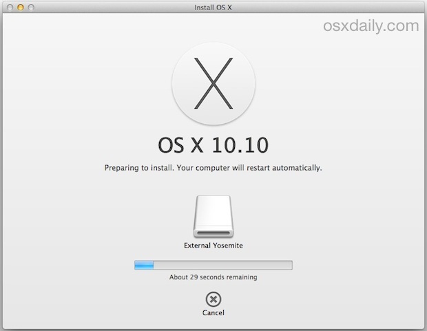 Установка OS X Yosemite
