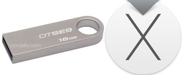 OS X El Capitan установит USB-накопитель