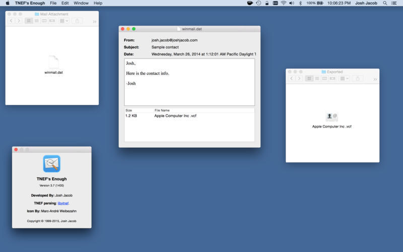 Сохраните файл вложений Winmail.dat из Mail в Mac OS X