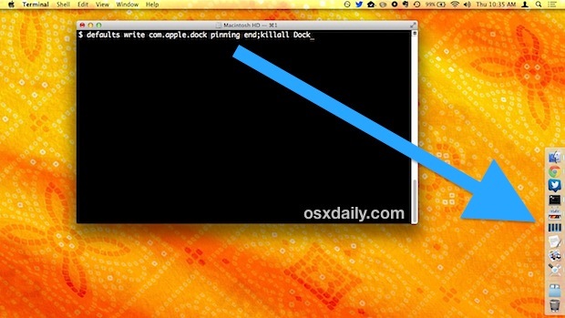 Подключите док-станцию ​​в нижнем углу дисплея Mac OS X