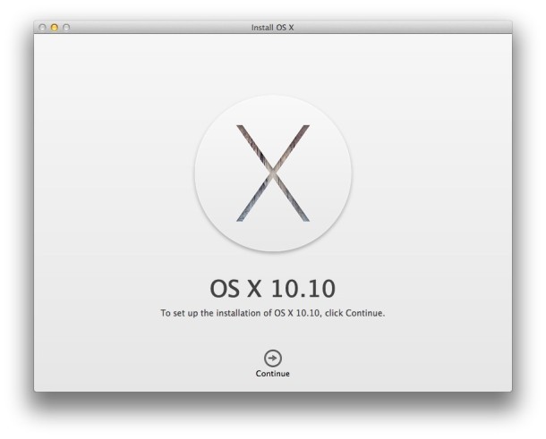Установить OS X Yosemite